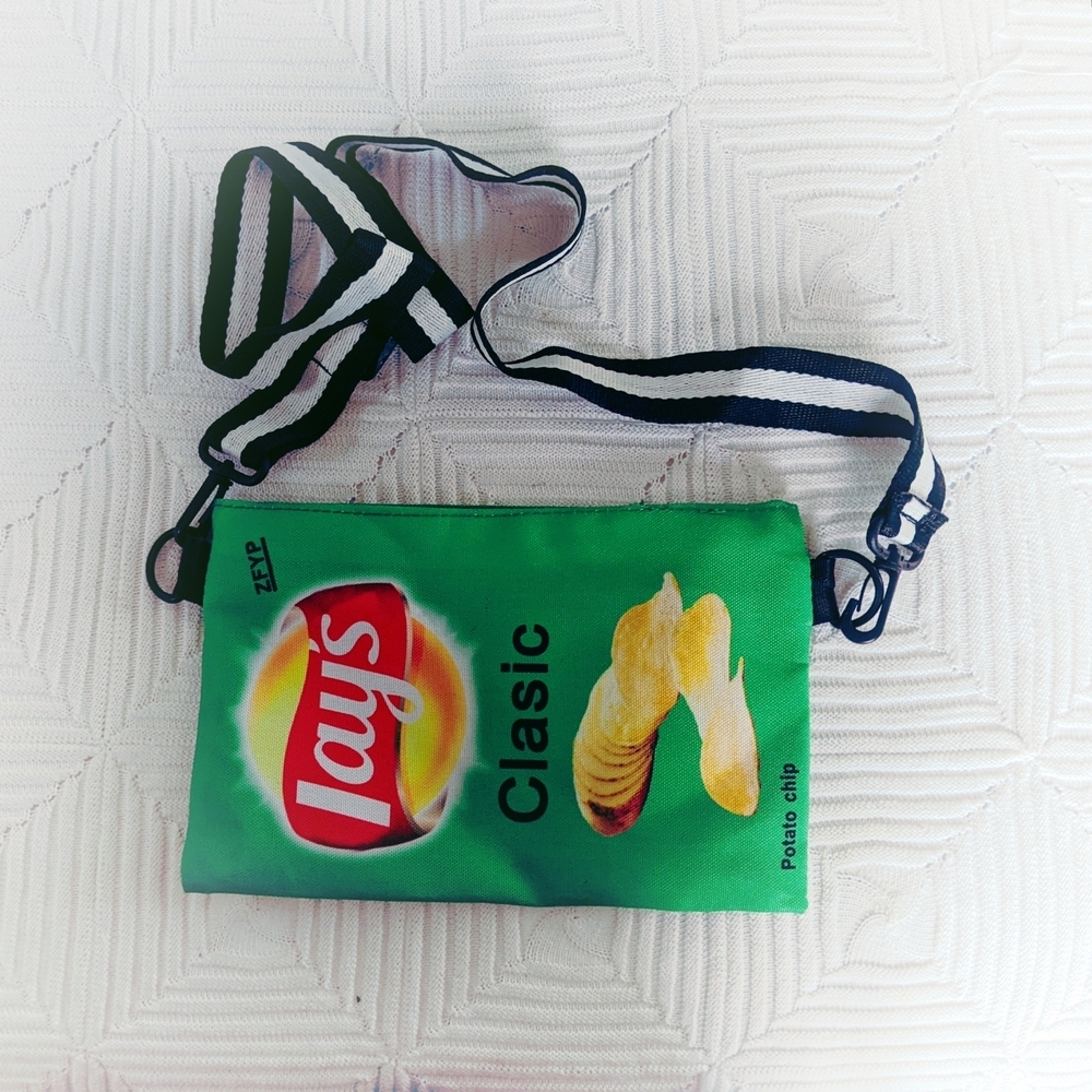 Lay's Classic Green Crossbody Bag